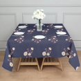 thumbnail image 3 of Floral 42" Square Waterproof Tablecloth, Floral Print Polyester Table Cover, 3 of 6