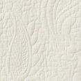 thumbnail image 5 of Greenland Home Fashion Paisley Quilted Bed Skirt Drop 18" - King 78x80", Ivory, 5 of 6