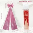 thumbnail image 2 of Christmas Tree Topper Bow，67x16 Inch Velvet Extra Large Room Decor Ribbon Bow for Wedding Engagement Birthday Party，Giant Xmas Bow Decorations for Home Wreath Door Wall(Pink), 2 of 14
