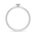 thumbnail image 2 of ANGARA Natural Bezel-Set Solitaire Heart Tanzanite Promise Ring in 14K White Gold for Women (Size-4mm) | December Birthstone, Birthday, Anniversary, Jewelry Gift for Women | Natural Tanzanite Ring, 2 of 9