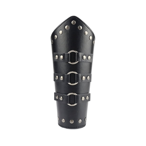 Sonducket Protección confiable del brazo, Retro para protección de las manos, protección del brazo para deportes al aire libre, compacta Accesorios de disfraces Hebilla redonda negra