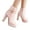 Red, variant on Women's Ankle Boots High Stacked Heel Dress Platform Short Booties for Evening Prom(Red,6.50)