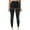 Black, variant on Compression Leggings with Pockets for Women Tummy Control Leggings No Front Seam Workout High Waist Yoga Pants Pink 3XL
