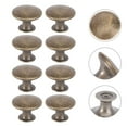 thumbnail image 3 of Delike tiradores redondos para cajones, estilo antiguo, con un solo orificio (bronce)., 3 of 7