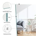thumbnail image 2 of VONIGEE 24x36 Inch Frameless Bathroom Mirror, Rectangle Wall Mirror with Polished Edge, Vanity Mirrors for Bathroom, Bedroom, Living Room, Hangs Horizontally or Vertically, 2 of 8