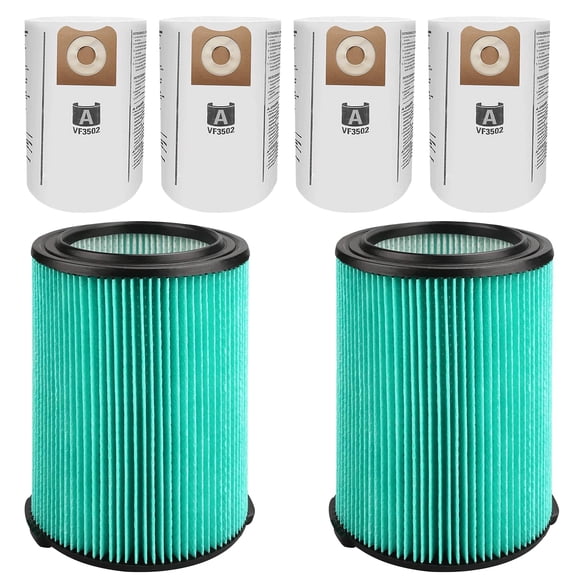VF6000 Filter for Ridgid Shop Vac 5-20 Gallon Wet Dry Vacuums, 5-Layer HEPA Filter Fits WD5500 WD0671 WD6425 WD7000 (2 P
