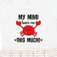 thumbnail image 4 of Inktastic Mimi Loves Me Grandson Girls Toddler Dress, 4 of 5