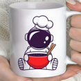 thumbnail image 5 of Cute Chef Panda Ceramic ceramic white mug- Perfect for Coffee& Tea Lovers, 5 of 5
