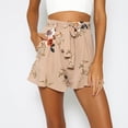 thumbnail image 3 of Babysbule Women Skirts Women Casual Skirt Summer Ruffle Floral Print Zipper Short Pants, 3 of 9