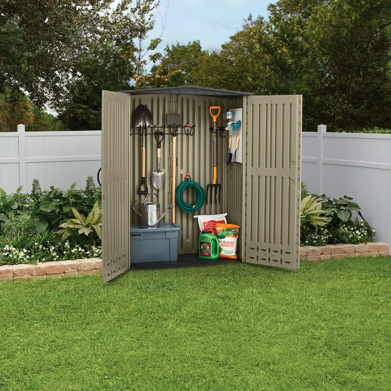 How To Install the Rubbermaid Vertical Resin Weather Resistant Outdoor  Storage Shed 