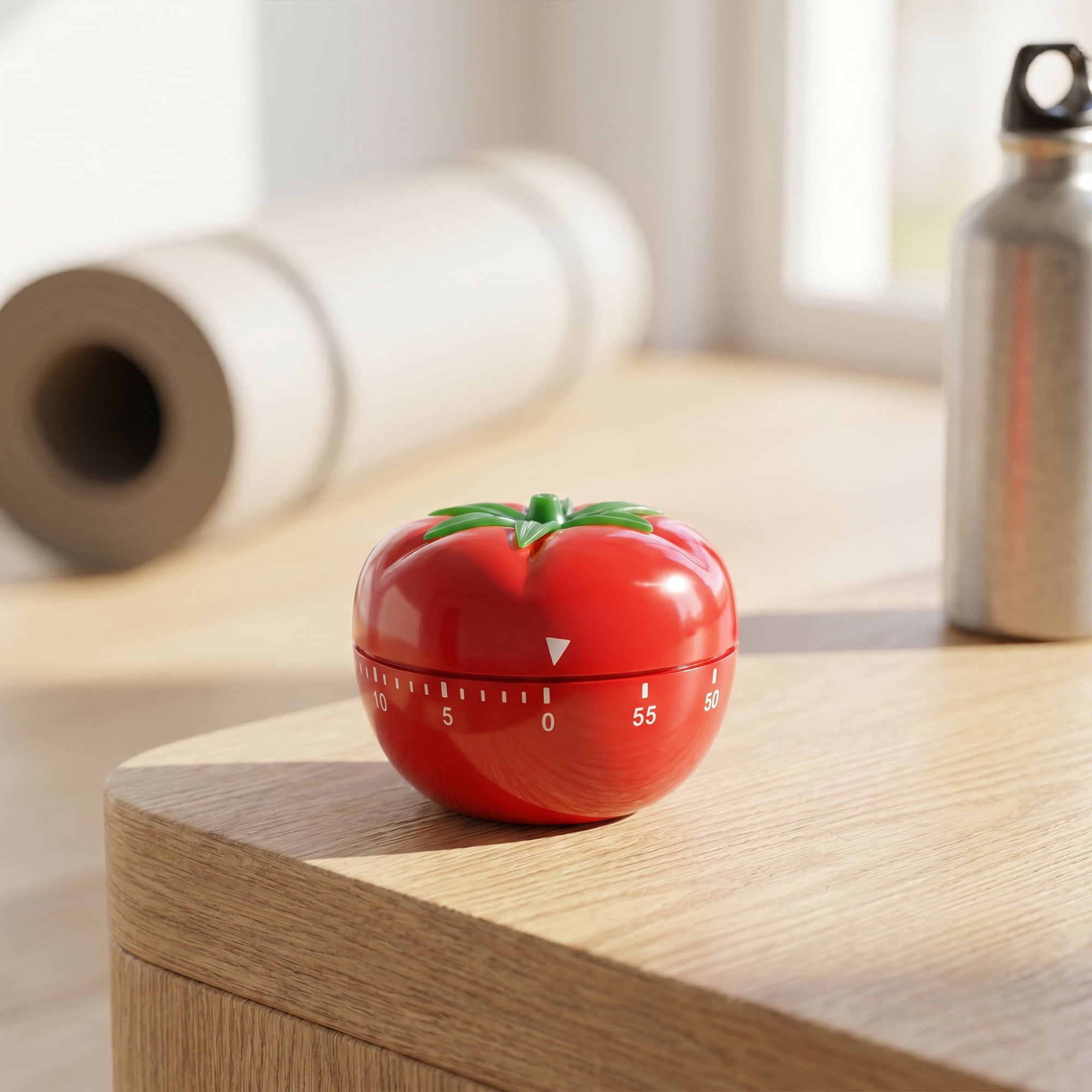 Unique Bargains 60 Minute Kitchen Digital Visual Timer for Students Tomato