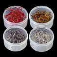 thumbnail image 1 of 40pc/Box Fishing Hooks 4 Color 2/4/6/8/10# High Carbon Steel Treble Fishhooks Barbed Fishing Hooks with Hole Carp Fish TackleSliver4 He Qiyong unisex, 1 of 1