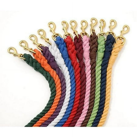 Economy Cotton Lead W/Bolt Snap 3/4 X 8.5ft Brn