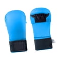 thumbnail image 3 of Guantes de boxeo Guantes de entrenamiento Guantes de cuero PU Guantes de kickboxing Guantes de para la almohadilla Sanda Taekwondo Karate Home Azul L, 3 of 8