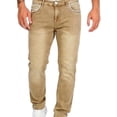 thumbnail image 4 of Mens Straight Leg Jeans Casual Distressed Denim Pants for Spring and Fall Loose Fit Long Trousers with Pocket Design, 4 of 6