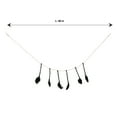 thumbnail image 3 of De Kulture Works Premium Wool Felt Broom Garland 48 Inches Wall Hanging BLACK, 3 of 3