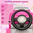 thumbnail image 5 of Garvee Ride-On Car, 6V Recycling Garbage Truck Electric Vehicle in Pink with Music, Horn, Warning Lights, Recycling Accessories Included, Toddlers Battery Powered Trash Toy for Boys and Girls., 5 of 8