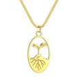 thumbnail image 2 of Seed of Life Sprout Plant Lover Gift Baby Leaf Necklace Charm Pendant, 2 of 4