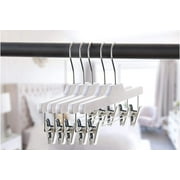 NAHANCO 91014RC50 14" Acrylic Skirt/Pant Hanger, White (Pack of 50)