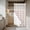 Red, variant on Sage Green Striped No Hook Shower Curtain Waterproof,Bathroom Curtains with Snap in Liners and See Through Top Window,Rustic Green Stripe Modern Art Beige Hotel Bathtub Curtains Shower 72"Wx78"L