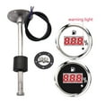 Digital 52MM Fuel Level Gauge Warning Light Oil Tank Indicator Marine