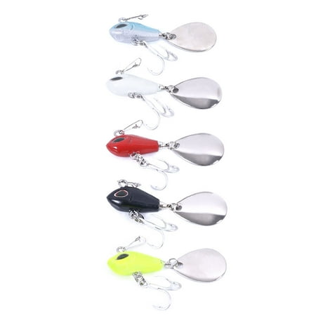 HENGJIA Fishing Lure Set Bass with Topwater Floating Rotating Tail Artificial Hard Bait Fishing Lures with Box Fishing Lures for Bass Trout Crappie Minnow Fishing Jigs for Freshwater Saltwater