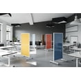 thumbnail image 3 of Ghent EZ Mobile Glassboard - Magnetic - 75in H x 38in W - Denim, 3 of 4
