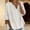 White2, variant on Cotton Linen Shirts For Women,Trendy Retro Embroidered Summer Vacation Top Loose Fit Short Sleeve Blouses Lightweight Casual Blouse Solid Color Trendy Retro