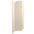 thumbnail image 3 of 6 ft. Modern Arch Velvet Room Divider Cream 3 Panel, 3 of 7