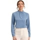thumbnail image 1 of Blusa elegante de manga larga Allegra K para oficina y trabajo con cuello levantado mujer Gris Azulado S, 1 of 4