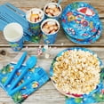 thumbnail image 4 of Whattiho Birthday Party Supplies Kids, Summer Pool, Blue, 94 Count, 4 of 7