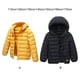 thumbnail image 5 of Qarigey Chaqueta a prueba de viento esencial para niños de invierno para días fríos, ropa de plumón, chaquetas, abrigo para invierno Abrigos y chamarras negro+160cm, 5 of 6