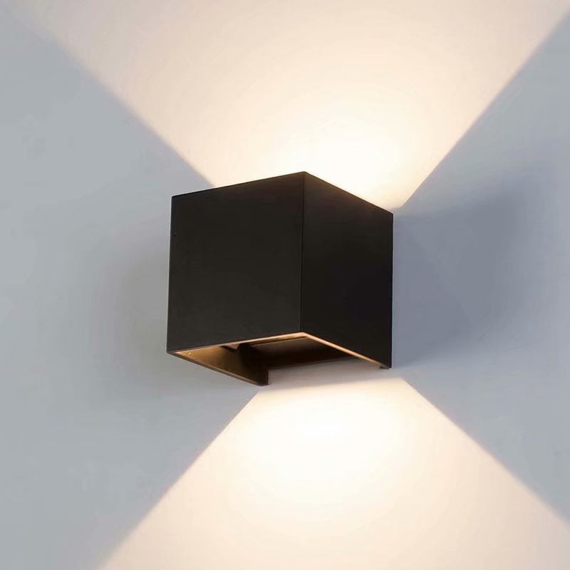 Modern LED Wall Light Waterproof Exterior Up Down Cube Sconce Lamp Fixtures  Y 