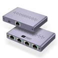 thumbnail image 3 of Necvior Gigabit Ethernet Splitter 1 to 4 Port RJ45 Networking Adapter RJ45 Ethernet Connector Aluminum Case for Home Office, 3 of 13