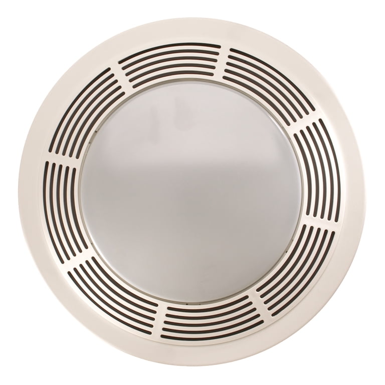 Broan Ventilation Fan w/ Light and Night Light, Round White Grille with  Glass Lens, 100 CFM - Walmart.com