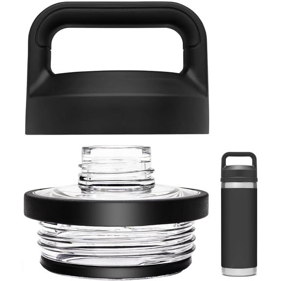 Replacement for YETI Lid Chug Cap Rambler Bottle, Screw Top Lid Replacement Fits for 18oz/ 26oz/ 36oz/ 64oz Cap Cover Water Bottle Parts Accessorie