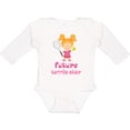 thumbnail image 3 of Inktastic Future Tennis Star Girl Girls Long Sleeve Baby Bodysuit, 3 of 5