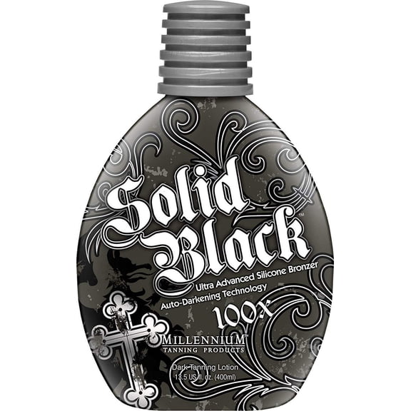 Millennium SOLID BLACK 100X Dark Tanning Lotion 13.5 oz/400ML