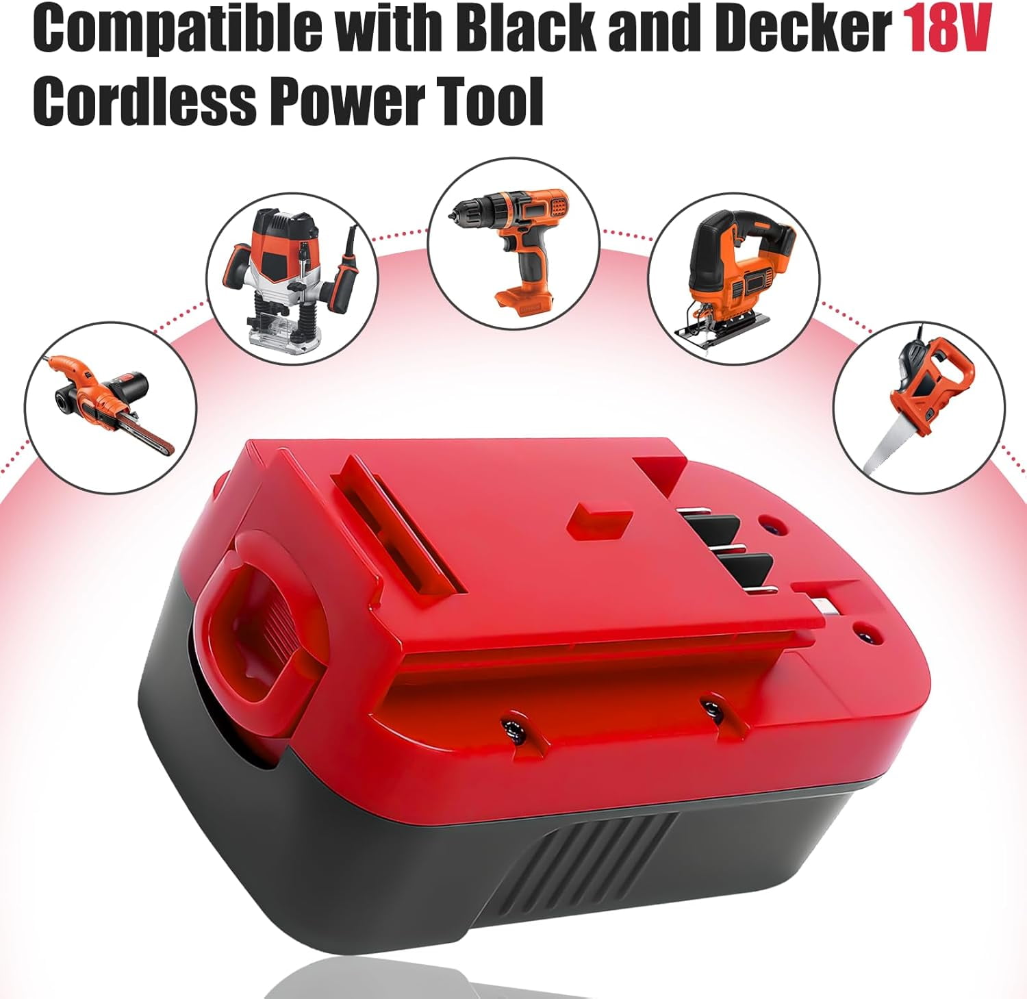 2-Pack [Upgraded to 3600mAh] HPB18 Replacement for Black and Decker 18V Battery Compatible with Black and Decker 18 Volt Battery Ni-Mh 244760-00 A1718 FS18FL FSB18 Firestorm Cordless Tools