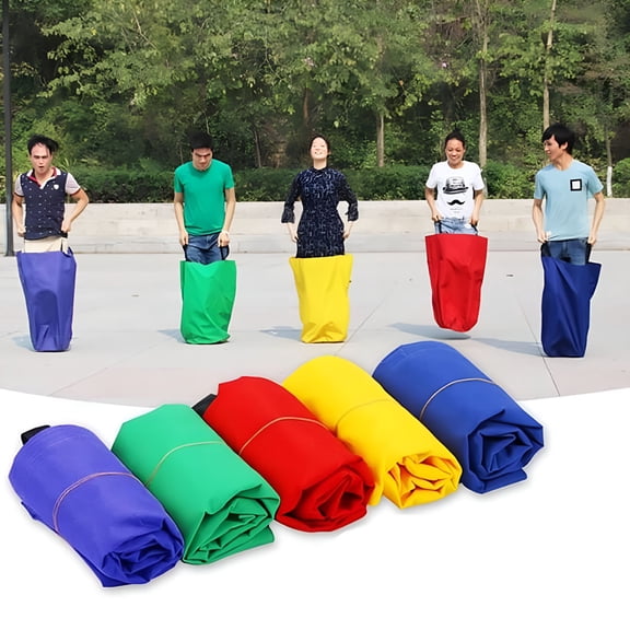 BESTSKY Outdoor Fun School Sack Race Bag Kid Adult Family Sack Racing Games Sport Party