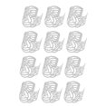 thumbnail image 1 of 12 servilleteros ahuecados hechos a mano, servilletero de Metal Floral hueco, decoración de mesa de cena para fiesta de boda (pla HOMEMAXS 5761605-MX, 1 of 6