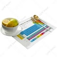 thumbnail image 3 of 4/6pcs Placemats Set Periodic Table Of Table Mats Cotton Linen Kitchen Accessories Home rative Coaster, 3 of 6
