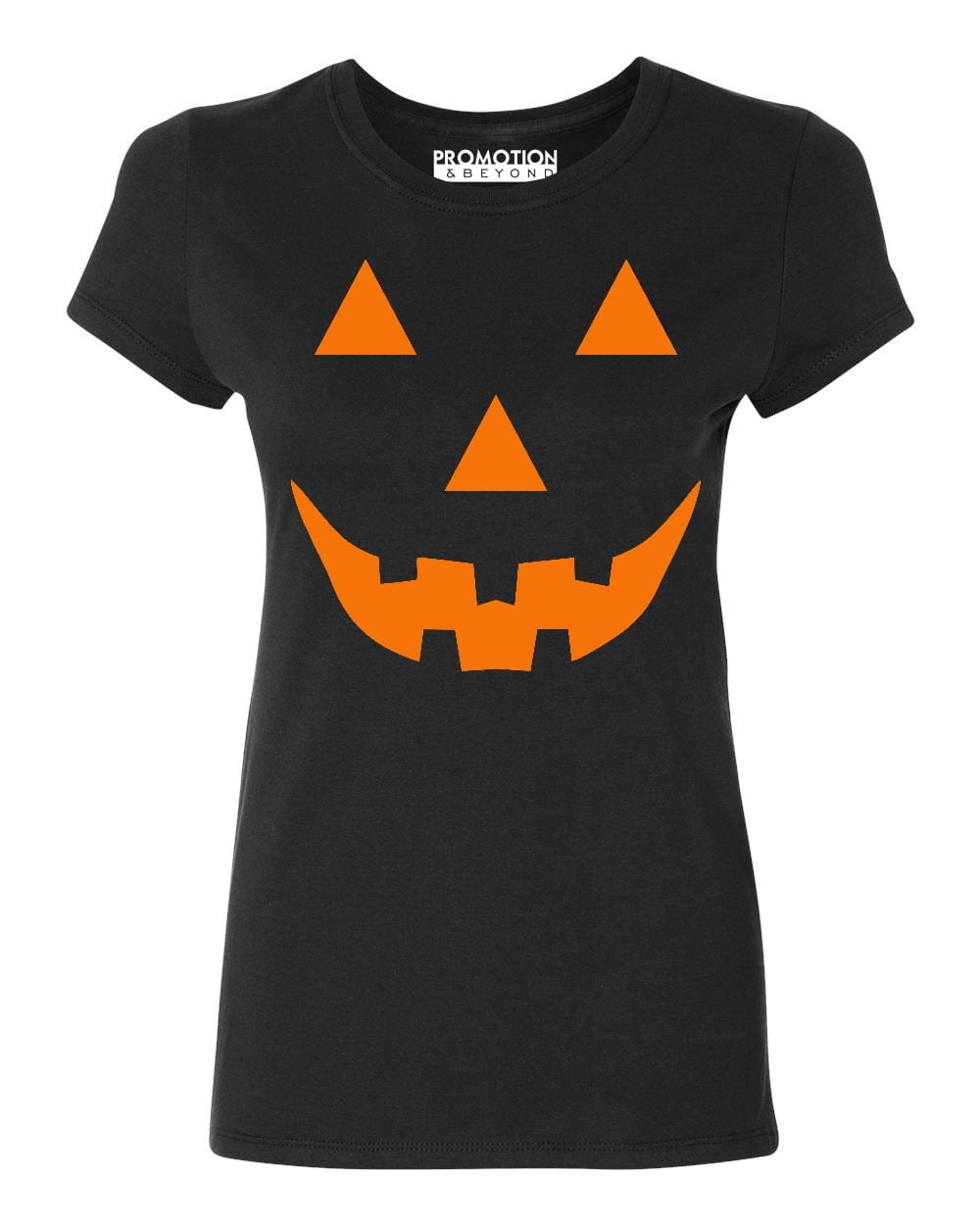 Women's Halloween Pumpkin Print T-Shirt