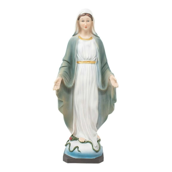 Our Lady of Grace Statue (Nuestra Señora de la Gracia) – Hand-Painted Resin Figurine in 5", 8", 12", and 16" Sizes for Home, Church, or Devotional Decor (Mx12"inches)