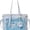 Blue, variant on Ita Crossbody Tote Bag, Pin Display Bag with Insert, Cute Messenger Bag, Kawaii Ruffle Ita Bag, Y2k Aesthetic Trendy Shoulder Bags