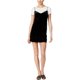thumbnail image 1 of Kensie Womens Velvet A-line Slip Dress, Negro, Small, 1 of 1
