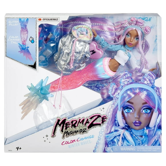 Mermaze Mermaidz Winter Waves Mermaid Fashion Doll, Harmonique