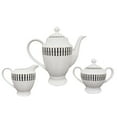 thumbnail image 5 of Lorren Home Trends Fiesta-57 57 Piece La Luna New Bone China Black & White Dinnerware Set, Service for 8, 5 of 5