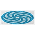 thumbnail image 1 of Spires Kitchen Mat, Computer Rendered Abstract Fractal Design Rotary Turning Futuristic Hole Tube Whirl Design, Plush Decorative Kitchen Mat with Non Slip Backing, 47" X 19", Blue, by Ambesonne, 1 of 1