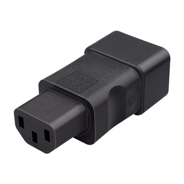 Enchufe de conversión de energía,Enchufe de conversión de energía C20 a C13 duradero,Conector Macho a Hembra 10A/16A CA 250V,Conector adaptador de corriente 16A C20 a 10A C13,Reemplazo del